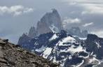 A paisagem montanhosa do Parque Nacional Los Glaciares, em El Chaltén, na patagônia argentina